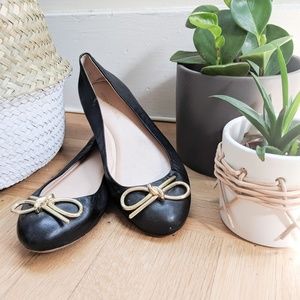 Banana Republic Leather Black Flats